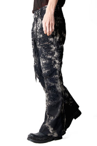 2502-PT17 Disharged Stretch Twill Flare Pants / STD