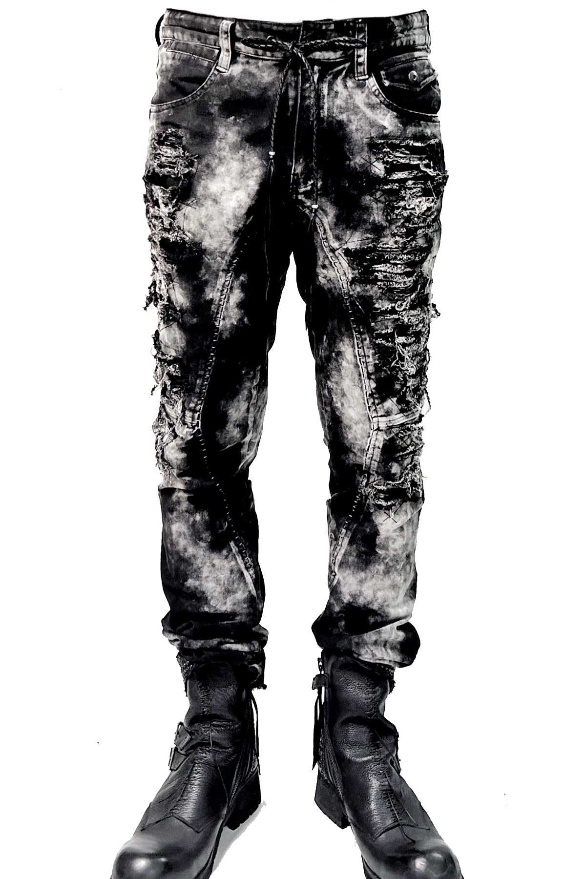 2502-PT01A Discharged Stretch Twill Pants