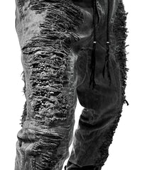 2502-PT07 Coating Crush Stretch Twill Pants / STD_Charcoal