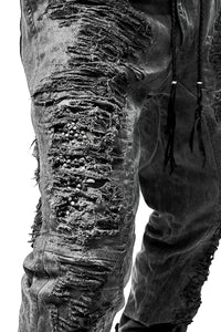 2502-PT07 Coating Crush Stretch Twill Pants / STD_Charcoal