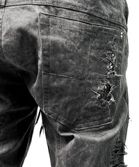 2502-PT07 Coating Crush Stretch Twill Pants / STD_Charcoal