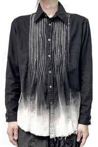2502-SH04 White Flame Layered Flannel Shirt