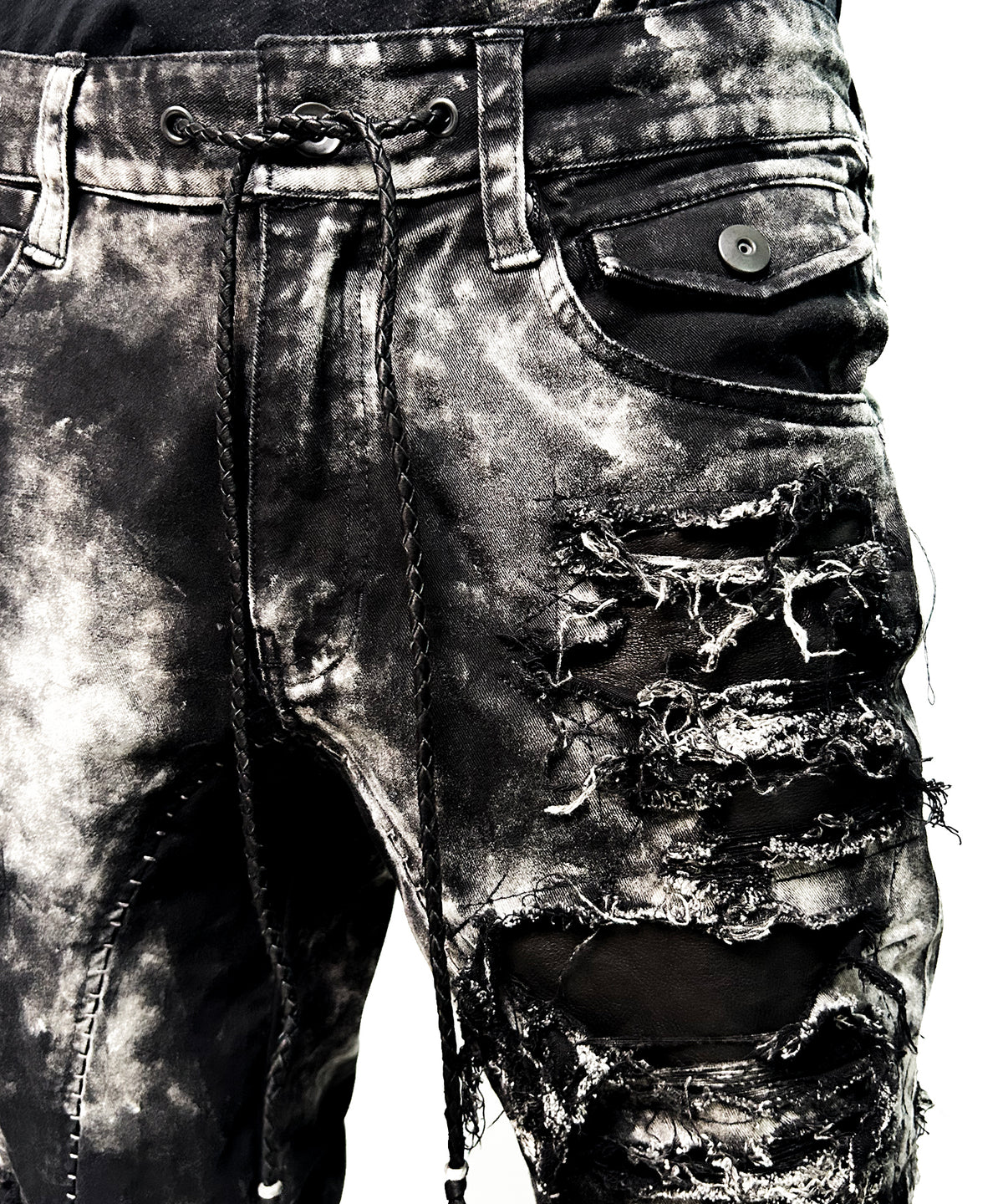 2502-PT01A Discharged Stretch Twill Pants