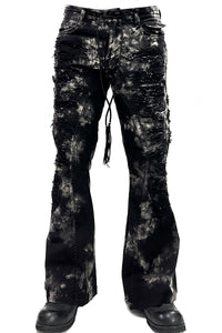 2502-PT17 Disharged Stretch Twill Flare Pants / STD