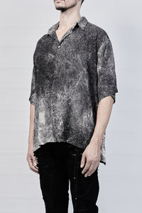 2001-SH02D Powder Storm Rayon Box Shirt - Black