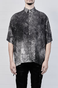 2001-SH02D Powder Storm Rayon Box Shirt - Black