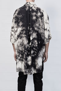 2101-SH06 Tie Dye Lazy Shirt - Black