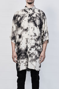 2101-SH06 Tie Dye Lazy Shirt - Black