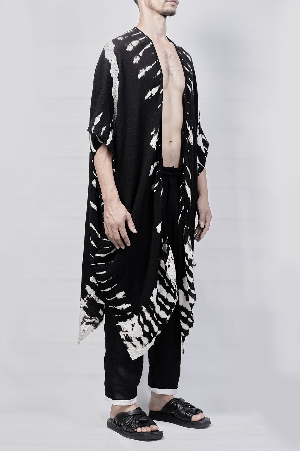 2301-GL04 Cross X Long Gown - Black