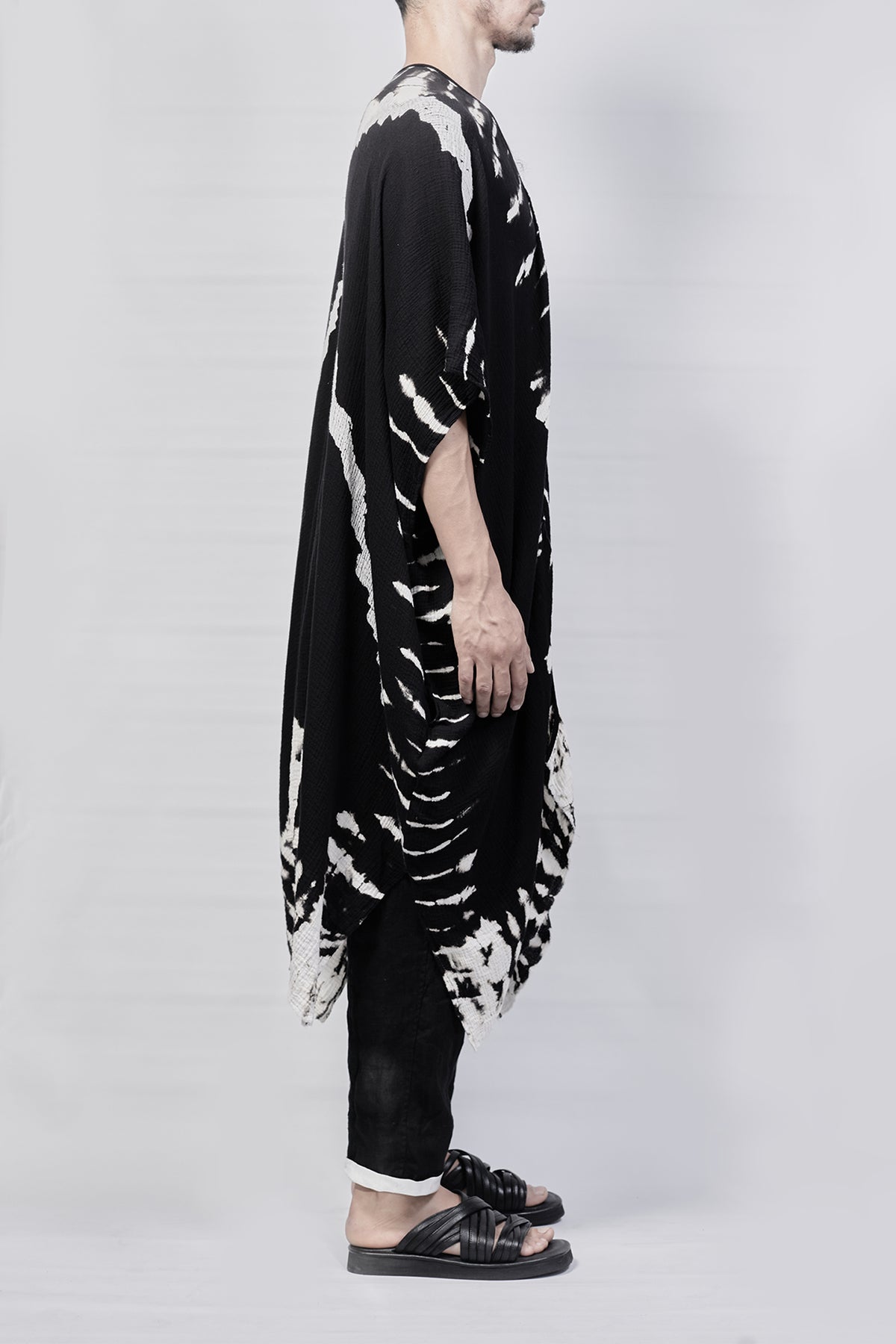 2301-GL04 Cross X Long Gown - Black