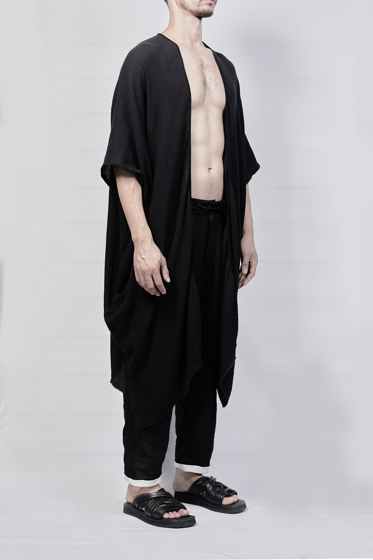 2301-GL05 Monolith Long Gown - Black