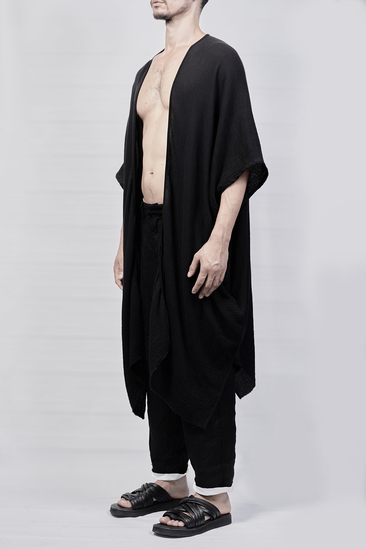 2301-GL05 Monolith Long Gown - Black