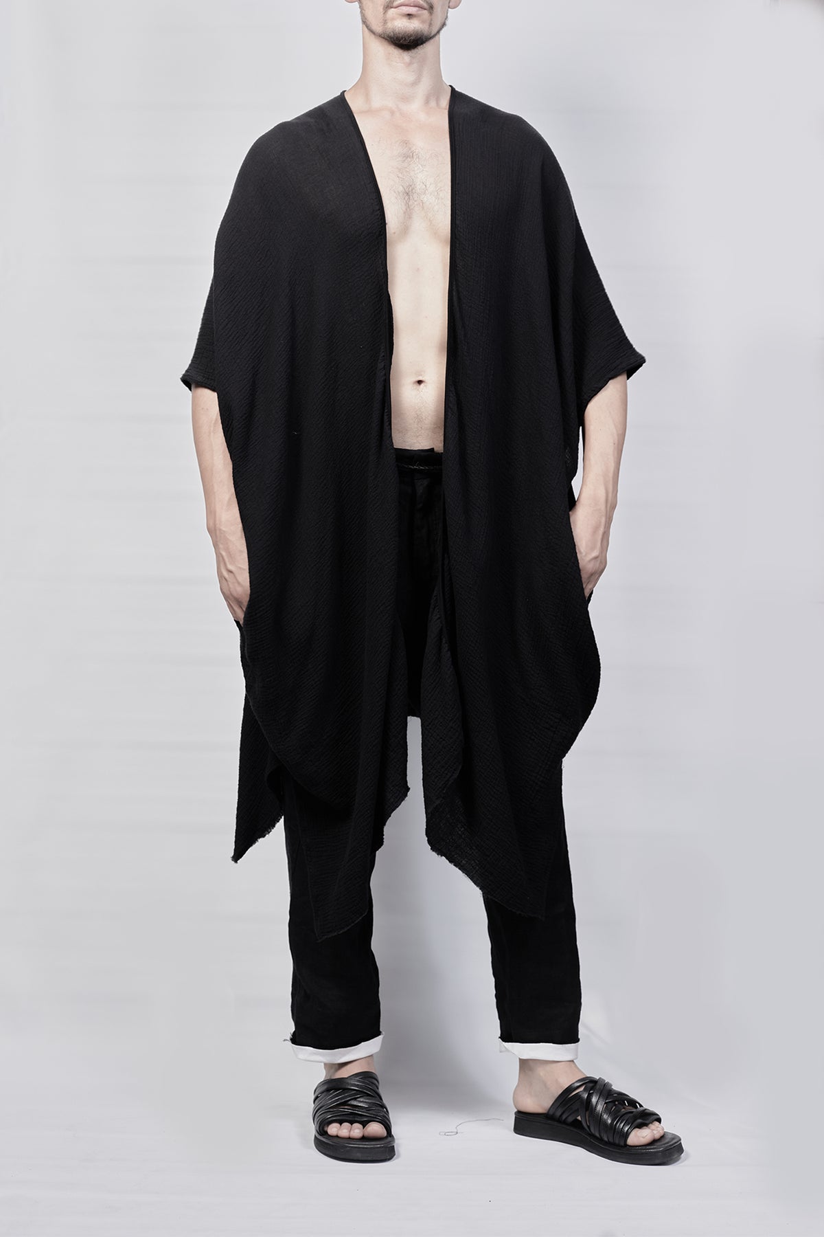 2301-GL05 Monolith Long Gown - Black
