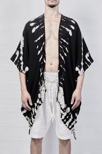 2301-GS04 Cross X Short Gown - Black