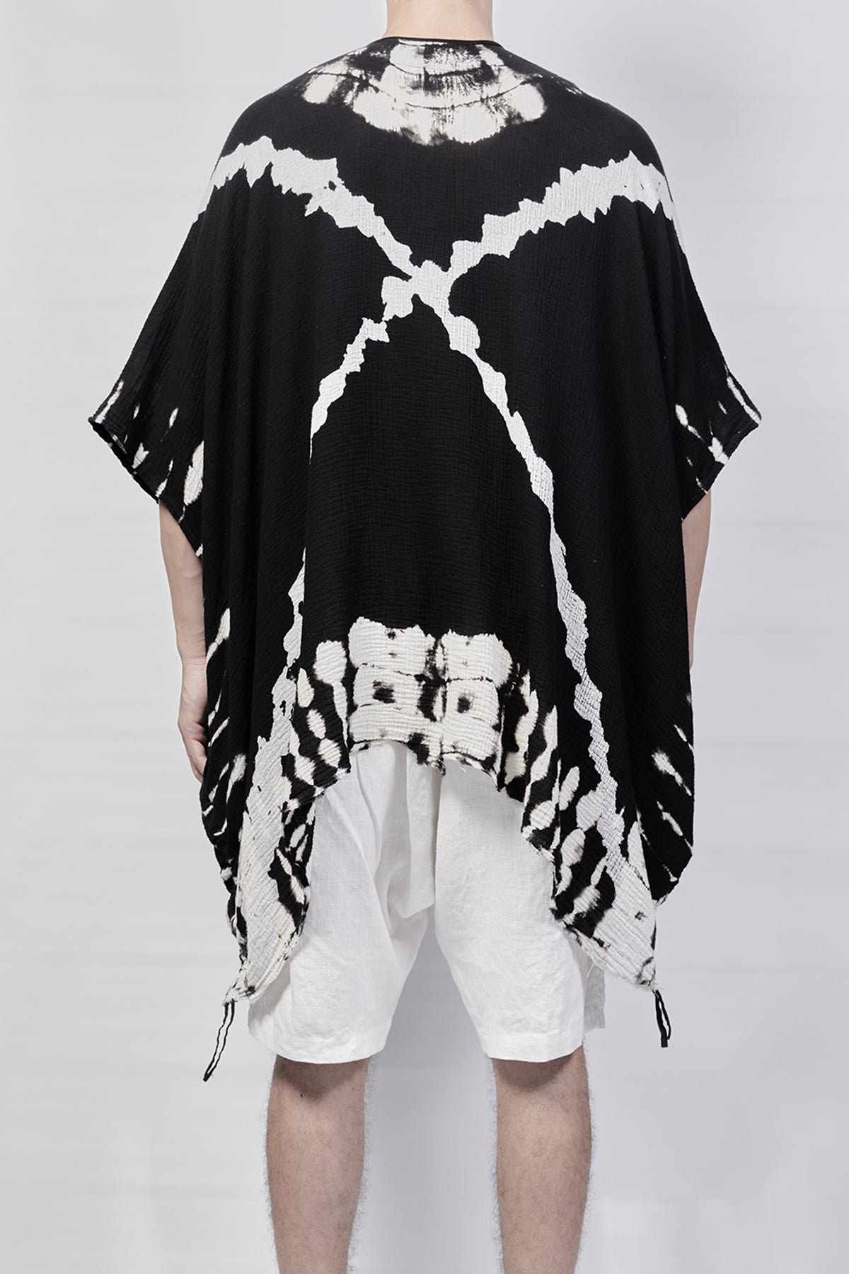 2301-GS04 Cross X Short Gown - Black