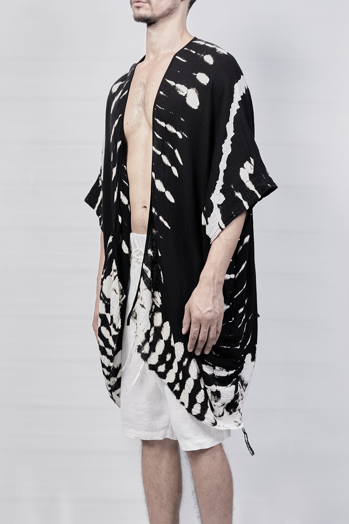2301-GS04 Cross X Short Gown - Black