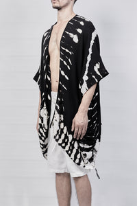 2301-GS04 Cross X Short Gown - Black