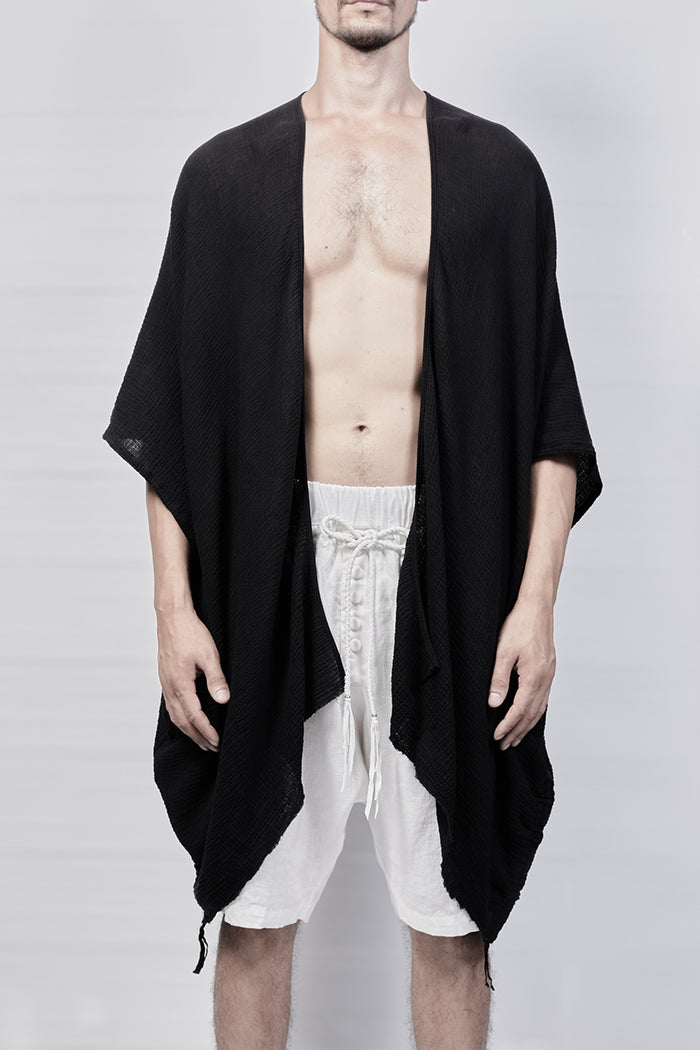 2301-GS05 Monolith Short Gown - Black