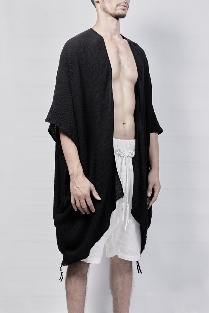 2301-GS05 Monolith Short Gown - Black