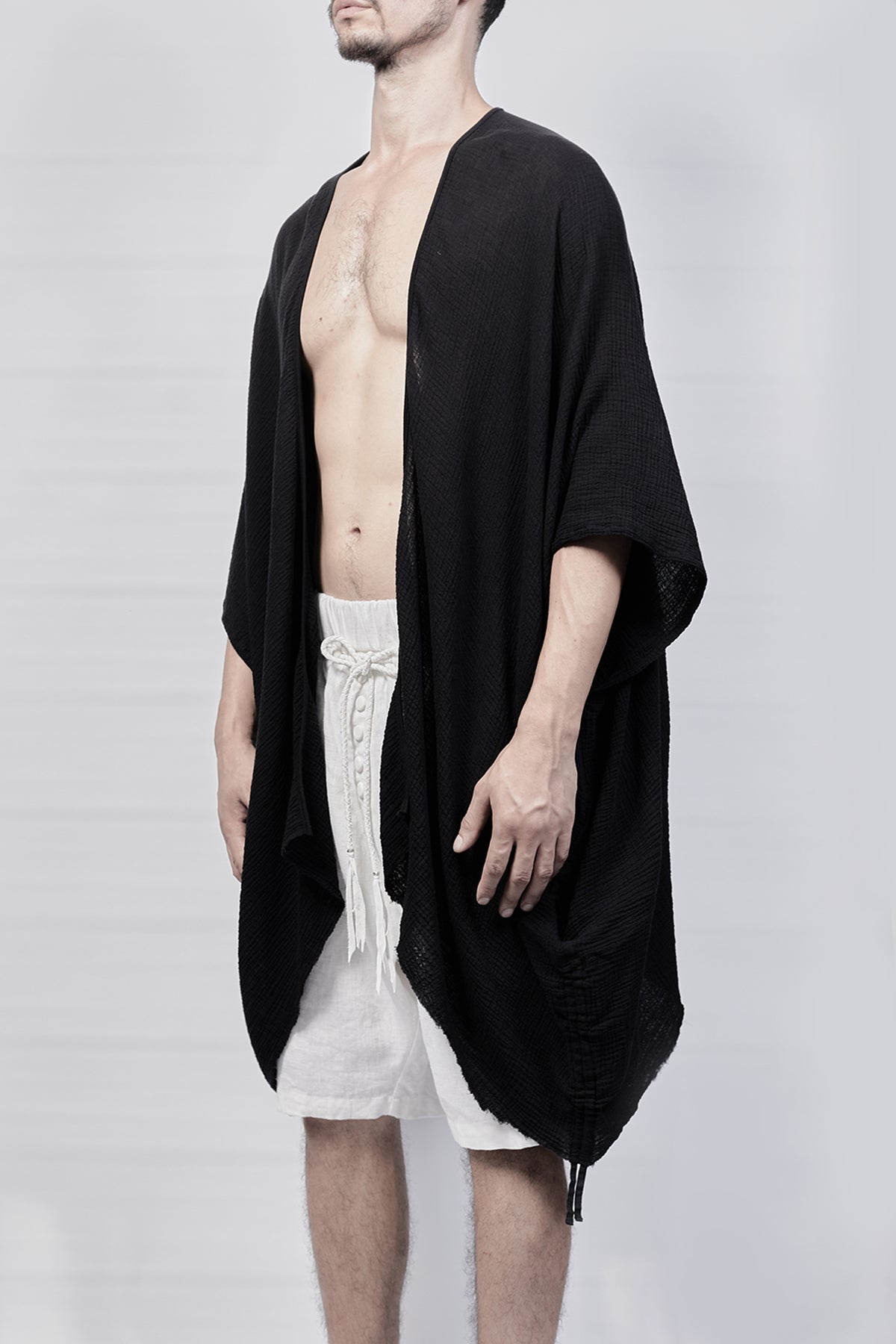 2301-GS05 Monolith Short Gown - Black