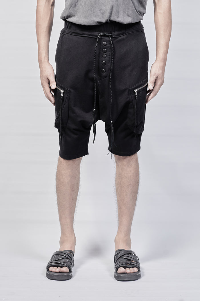 2102-PT04 Double Pocket Short - Black