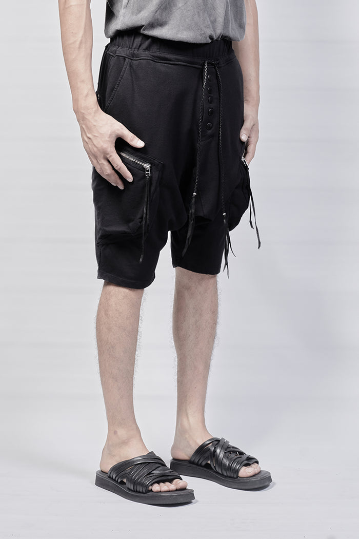 2102-PT04 Double Pocket Short - Black