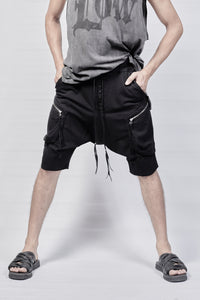 2102-PT04 Double Pocket Short - Black