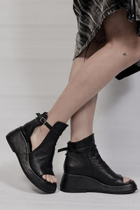 2002-BO02B Summer Boots 02 - Black