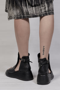 2002-BO02B Summer Boots 02 - Black