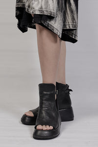 2002-BO02B Summer Boots 02 - Black
