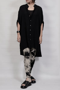 2301-SH03 Long Shirt - Black