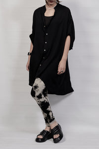 2301-SH03 Long Shirt - Black