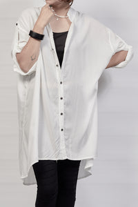 2301-SH03 Long Shirt - White