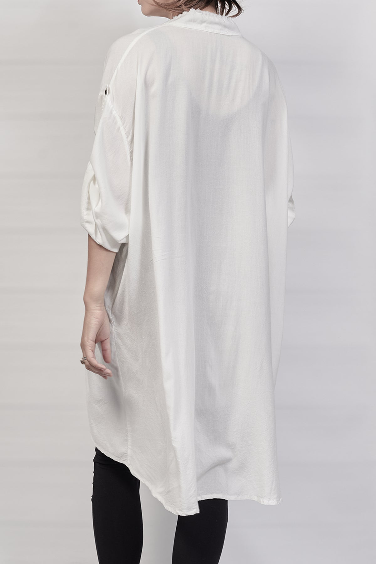 2301-SH03 Long Shirt - White