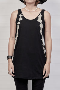 2301-CT02 Cross Tank Top - Black