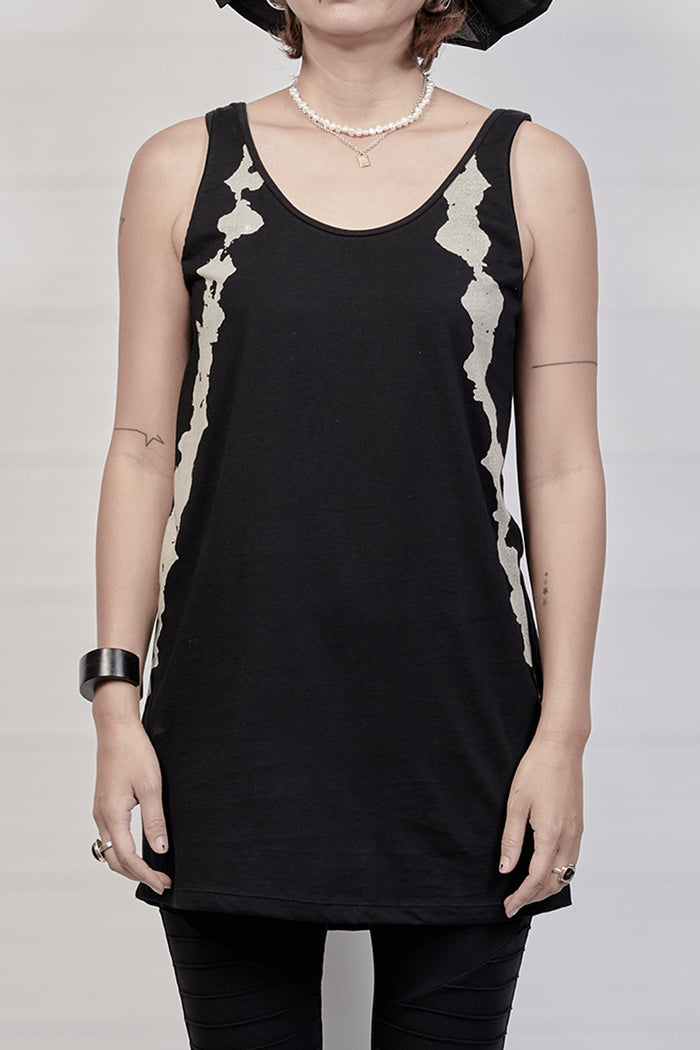 2301-CT02 Cross Tank Top - Black