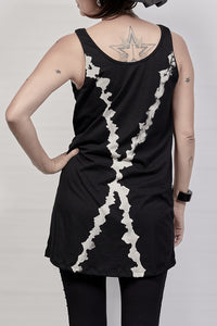 2301-CT02 Cross Tank Top - Black