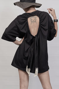2301-CT03 Back Hole Cut - Black
