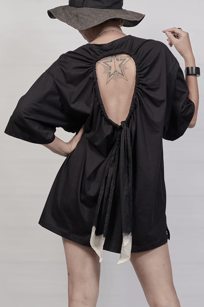 2301-CT03 Back Hole Cut - Black