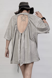 2301-CT03 Back Hole Cut - Charcoal
