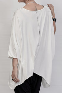 2301-CT06 Asymmetry Monolith Cut - White