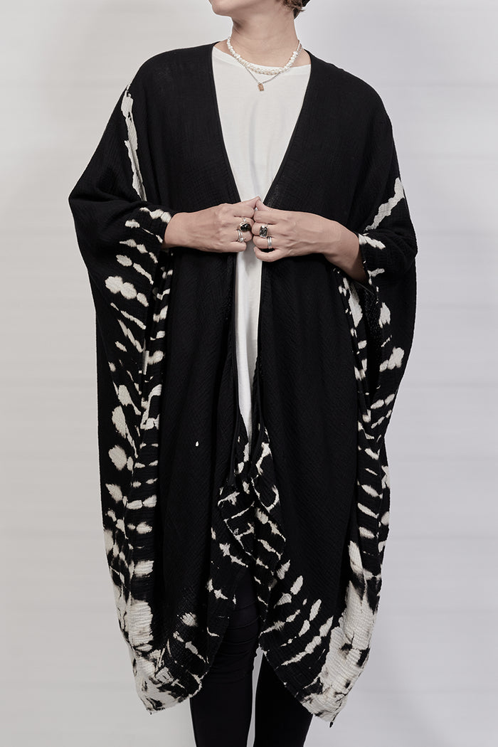 2301-GS04 Cross X Short Gown - Black