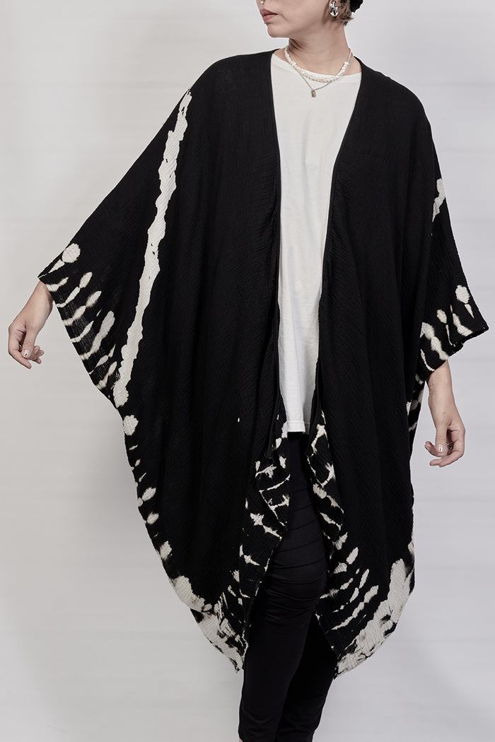 2301-GS04 Cross X Short Gown - Black
