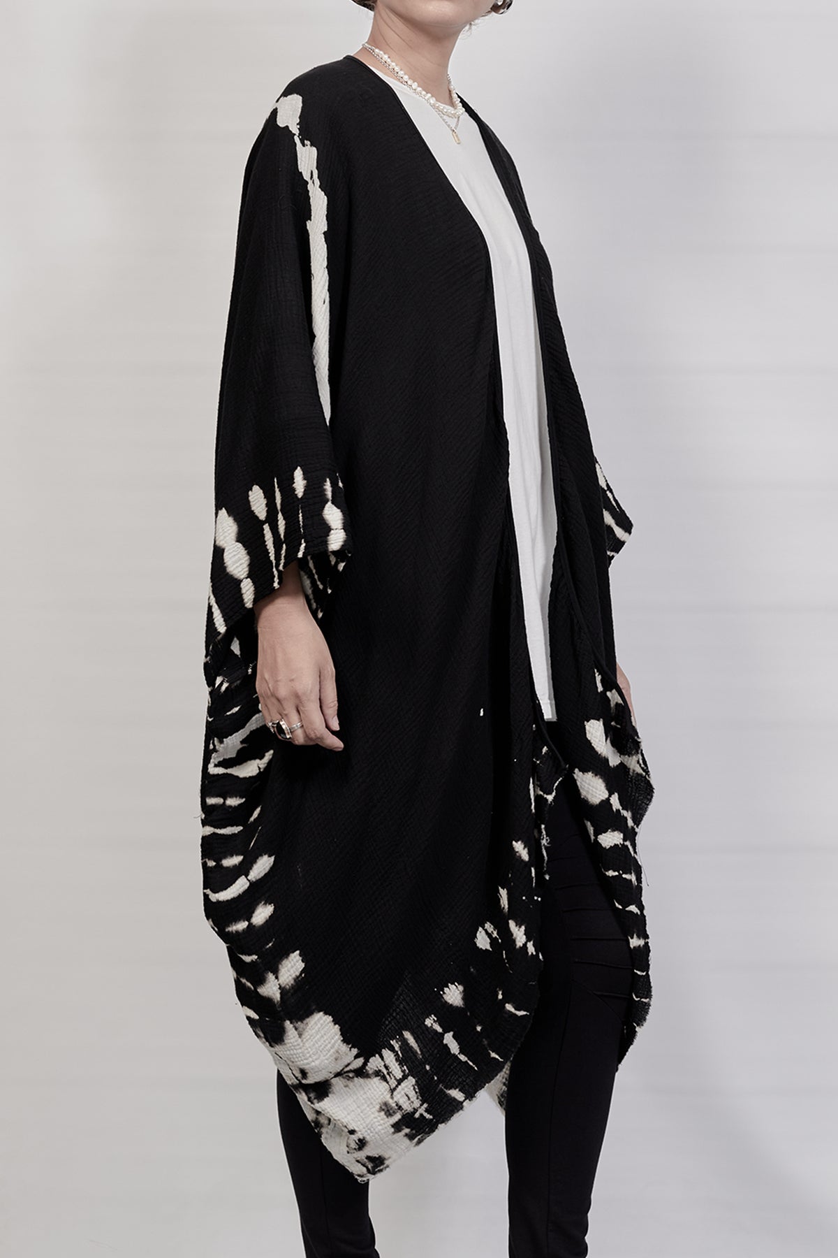 2301-GS04 Cross X Short Gown - Black