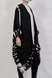 2301-GS04 Cross X Short Gown - Black