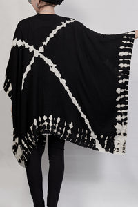 2301-GS04 Cross X Short Gown - Black