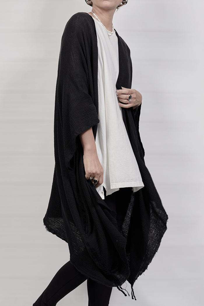 2301-GS05 Monolith Short Gown - Black