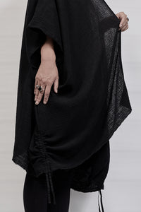 2301-GS05 Monolith Short Gown - Black