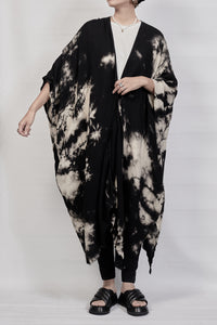 2301-GL01 Tie Dye Long Gown - Black