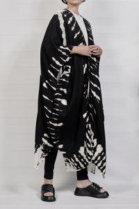 2301-GL04 Cross X Long Gown - Black